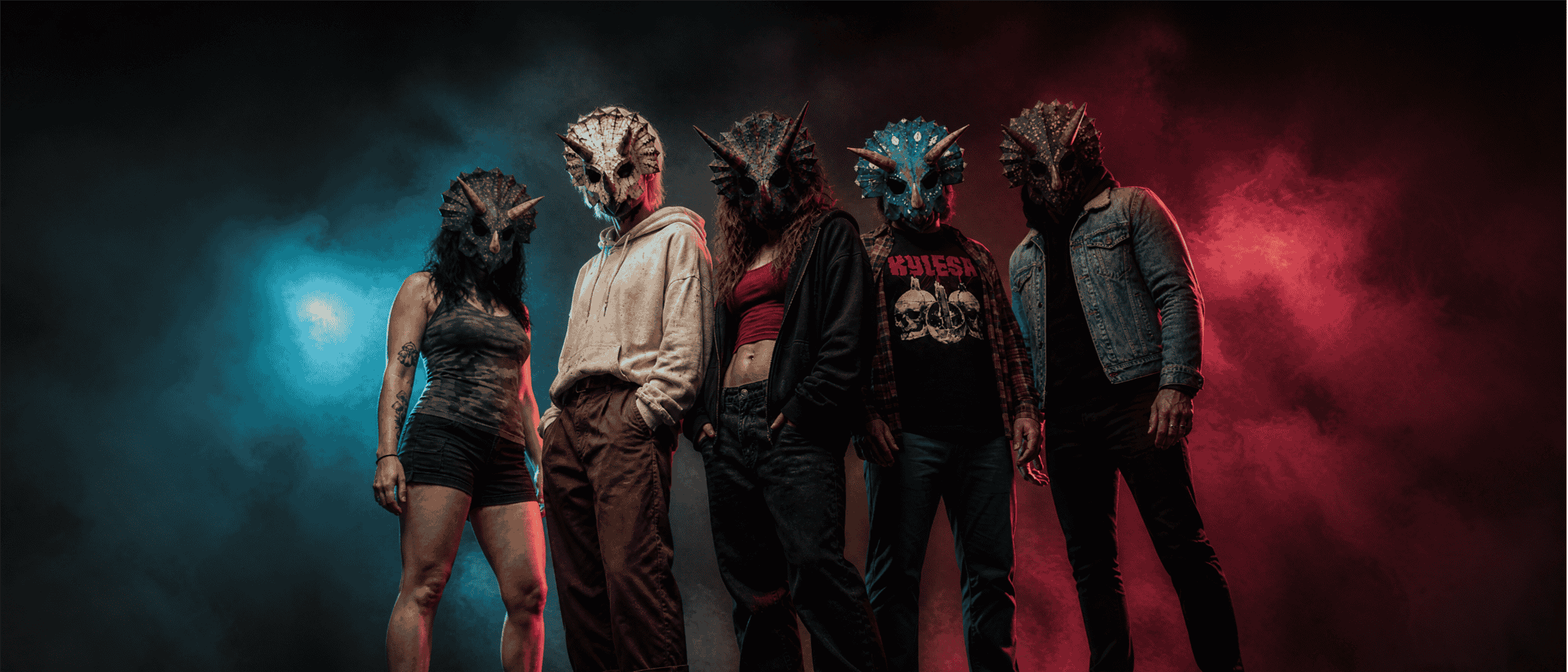 Brutalitops live in their horned skull masks